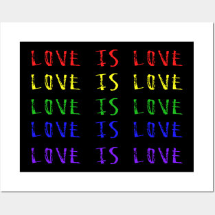 Love is Love Gay Pride Posters and Art